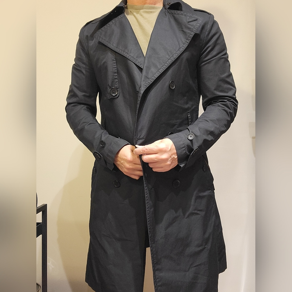 Jean Paul Gaultier Men's Black Trench Coat